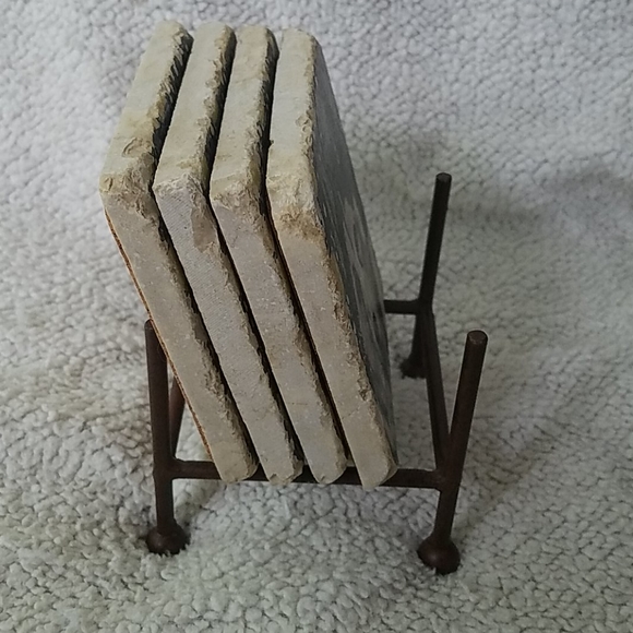 Studio Verta Siberian Husky coaster set - Picture 2 of 3